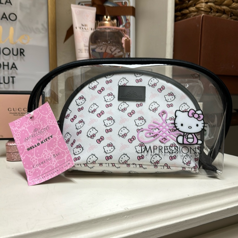 NWT, Hello Kitty  set of 2 cosmetic bags.